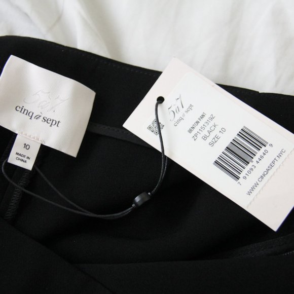 SOLD. Cinq a Sept Benton Flare Hem Pants NWT 10 - Picture 4 of 5